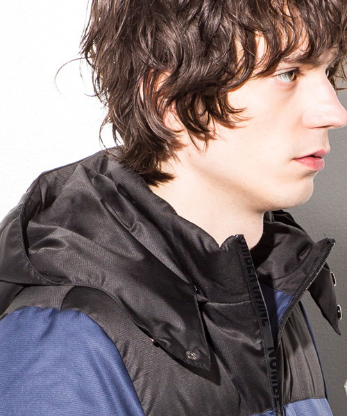 NUMBER (N)INE DENIM(ナンバーナインデニム)の「NUMBER (N)INE DENIM(ナンバーナインデニム)リップストップダウンジャケット(ダウンジャケット/コート・メンズ・ブラック/ネイビー・SMALL/MEDIUM/LARGE)」の9枚目の写真