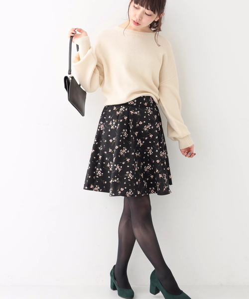 earth music&ecology（アースミュージックアンドエコロジー）の「・袖ケーブルニットプルオーバー（ニット/セーター・レディース・アイボリー/ライトグレー/スモークピンク/ネイビー・FREE）」の12枚目の写真