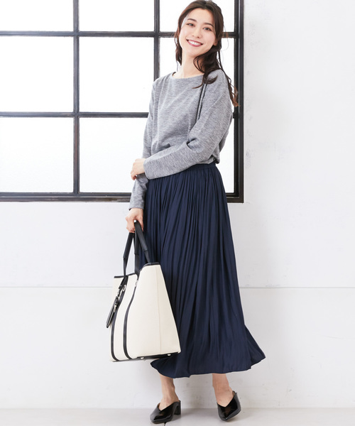 RIVE DROITE（リヴドロワ）の「ギャザースカート（スカート・レディース・ネイビー/イエロー/エメラルド・0）」の2枚目の写真