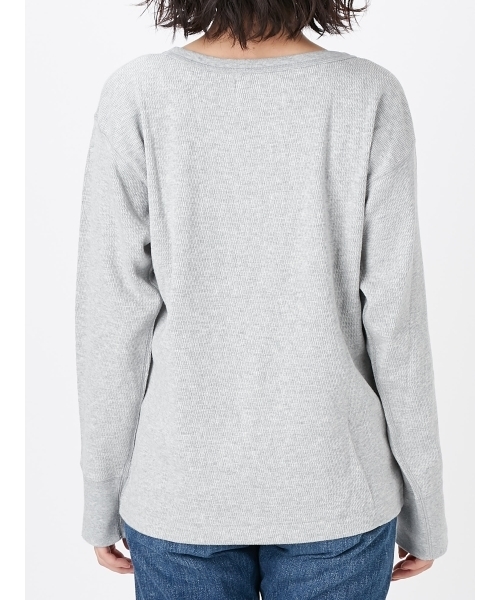 Ungrid（アングリッド）の「ハニカムロングスリーブTee（Tシャツ/カットソー・レディース・オフホワイト/グレー/ブラック/モカ・FREE）」の5枚目の写真