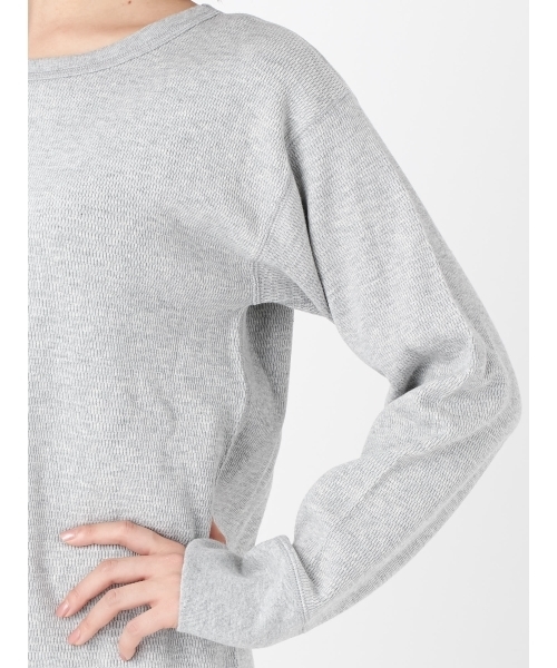 Ungrid（アングリッド）の「ハニカムロングスリーブTee（Tシャツ/カットソー・レディース・オフホワイト/グレー/ブラック/モカ・FREE）」の13枚目の写真