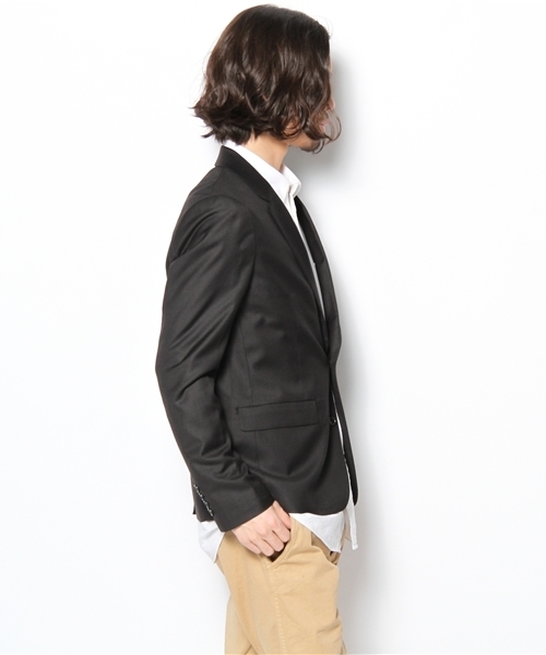 WEGO(ウィゴー)の「ノッチド2Bテーラードジャケット(テーラードジャケット・メンズ・ブラック/ライトグレー/ターコイズブルー・SMALL/MEDIUM/LARGE)」の5枚目の写真