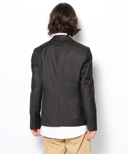 WEGO(ウィゴー)の「ノッチド2Bテーラードジャケット(テーラードジャケット・メンズ・ブラック/ライトグレー/ターコイズブルー・SMALL/MEDIUM/LARGE)」の6枚目の写真