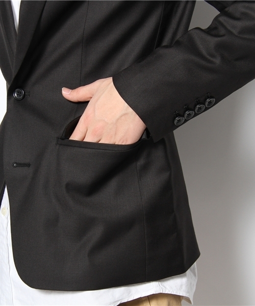 WEGO(ウィゴー)の「ノッチド2Bテーラードジャケット(テーラードジャケット・メンズ・ブラック/ライトグレー/ターコイズブルー・SMALL/MEDIUM/LARGE)」の9枚目の写真