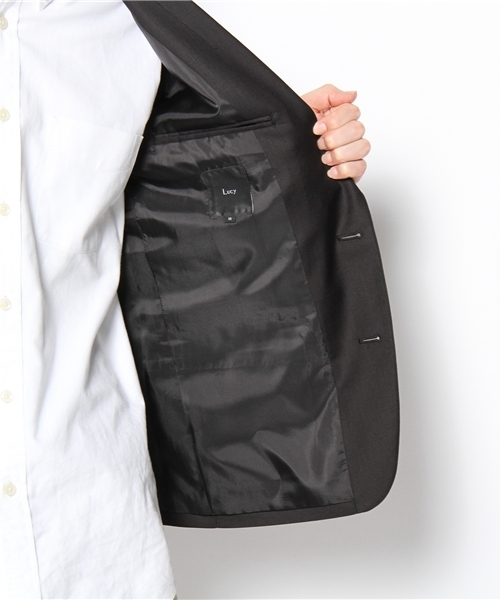 WEGO(ウィゴー)の「ノッチド2Bテーラードジャケット(テーラードジャケット・メンズ・ブラック/ライトグレー/ターコイズブルー・SMALL/MEDIUM/LARGE)」の10枚目の写真