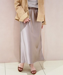plage | Satin Bias ロングスカート◆(スカート)