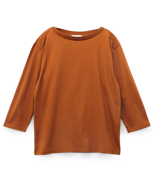 RNA-N（アールエヌエーエヌ）の「M0869 プレーティングボートネックTシャツ（Tシャツ/カットソー・レディース・ライトグレー/ブラック/ライトブラウン/スモークピンク・MEDIUM）」の19枚目の写真