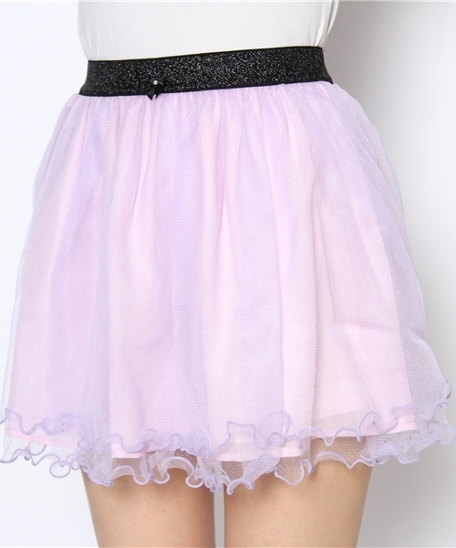 one after another NICE CLAUP(ワンアフターアナザーナイスクラップ)の「フワフワチュールスカート(スカート・レディース・クリーム/パープル/ブラック・FREE)」の5枚目の写真