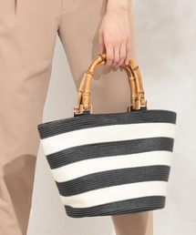 un dix cors | バンブーハンドルカゴBAG(かごバッグ)