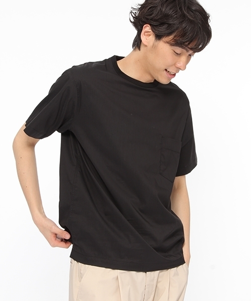 LAKOLE(ラコレ)の「ポプリンプルオーバーTシャツ / LAKOLE(Tシャツ/カットソー・メンズ・ホワイト/ブラック/ネイビー・LARGE/MEDIUM)」の3枚目の写真