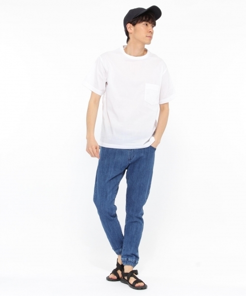 LAKOLE(ラコレ)の「ポプリンプルオーバーTシャツ / LAKOLE(Tシャツ/カットソー・メンズ・ホワイト/ブラック/ネイビー・LARGE/MEDIUM)」の4枚目の写真