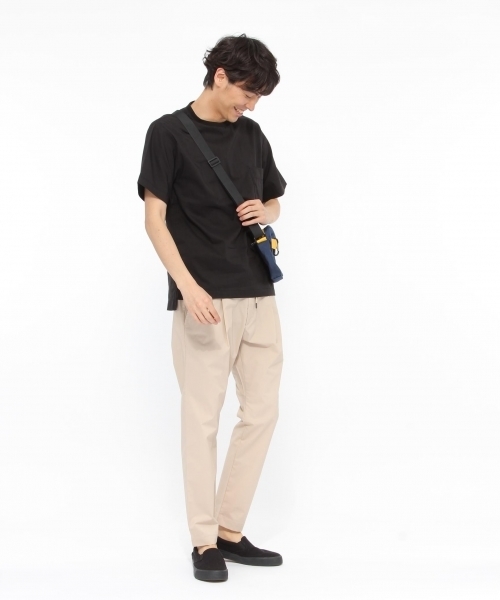 LAKOLE(ラコレ)の「ポプリンプルオーバーTシャツ / LAKOLE(Tシャツ/カットソー・メンズ・ホワイト/ブラック/ネイビー・LARGE/MEDIUM)」の5枚目の写真