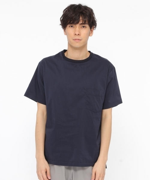 LAKOLE(ラコレ)の「ポプリンプルオーバーTシャツ / LAKOLE(Tシャツ/カットソー・メンズ・ホワイト/ブラック/ネイビー・LARGE/MEDIUM)」の7枚目の写真