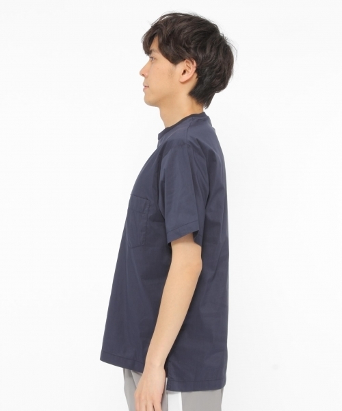 LAKOLE(ラコレ)の「ポプリンプルオーバーTシャツ / LAKOLE(Tシャツ/カットソー・メンズ・ホワイト/ブラック/ネイビー・LARGE/MEDIUM)」の8枚目の写真