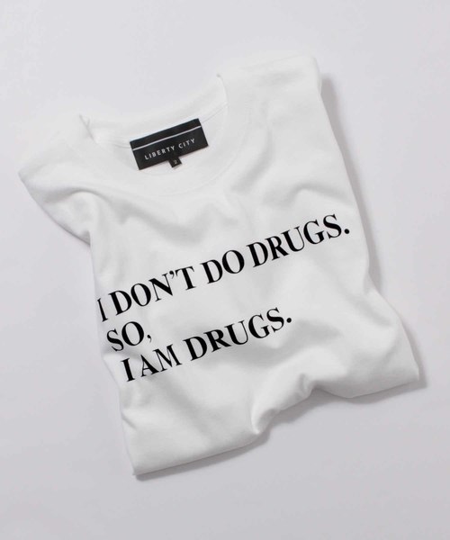 LIBERTY CITY（リバティシティ）の「【LIBERTY CITY/リバティーシティ】 [DRUGS] Tシャツ（Tシャツ/カットソー・メンズ・ホワイト/ブラック/グレー・LARGE/SMALL/MEDIUM）」の4枚目の写真