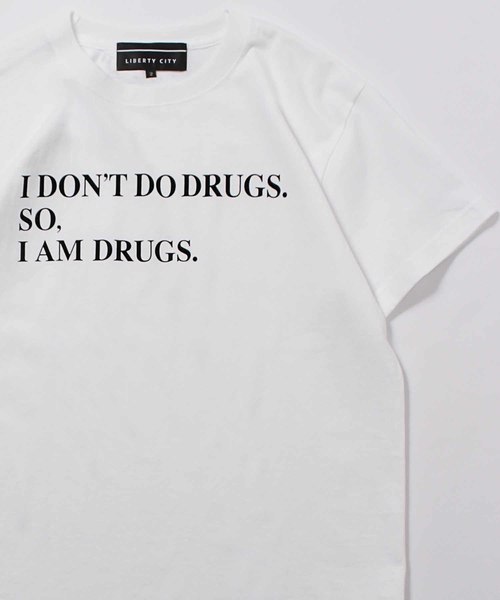 LIBERTY CITY（リバティシティ）の「【LIBERTY CITY/リバティーシティ】 [DRUGS] Tシャツ（Tシャツ/カットソー・メンズ・ホワイト/ブラック/グレー・LARGE/SMALL/MEDIUM）」の5枚目の写真
