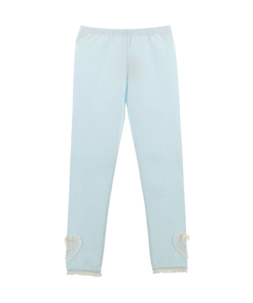 Catherine Cottage（キャサリンコテージ）の「レースモチーフレギンス（レギンス/スパッツ・キッズ・ピンク/ライラック/ブラック/ネイビー/グレー/サックスブルー・100/110/120/130/140/90）」の4枚目の写真