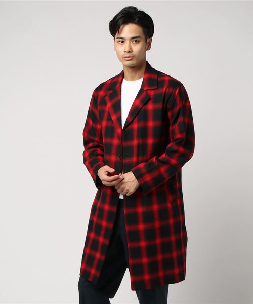 Luv maison（ラブメゾン）の「チェックチェスターシャツ（シャツ/ブラウス・メンズ・ブラック/ブルー/レッド・M/L/XL）」の3枚目の写真