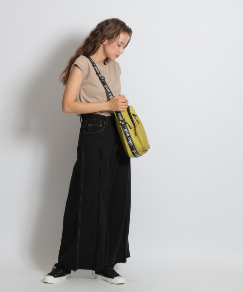 niko and...（ニコアンド）の「USAコットンフレンチ袖UVプルオーバー（Tシャツ/カットソー・レディース・ダークブラウン/レッド/マスタード/アイボリー/ベージュ/ブラック・MEDIUM/LARGE）」の20枚目の写真