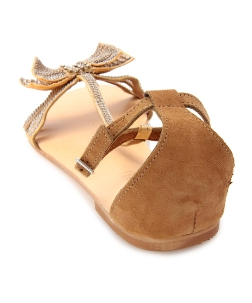 DRESSTERIOR（ドレステリア）の「◆BIBI LOU ボウサンダル（サンダル・レディース・ベージュ/ブラック・24.5/22.5/23.5/23cm/24）」の6枚目の写真