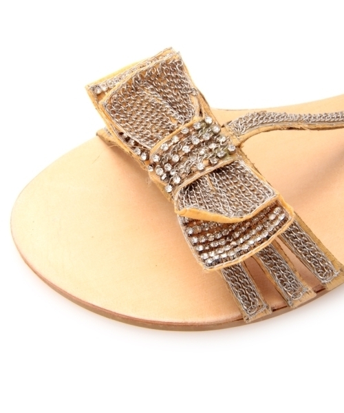 DRESSTERIOR（ドレステリア）の「◆BIBI LOU ボウサンダル（サンダル・レディース・ベージュ/ブラック・24.5/22.5/23.5/23cm/24）」の7枚目の写真