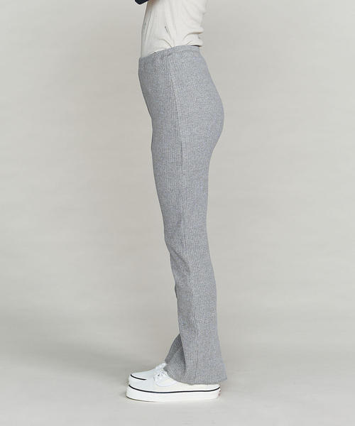 BEAUTY&YOUTH UNITED ARROWS（ビューティーアンドユースユナイテッドアローズ）の「BY コットンリブスリットパンツ о（その他パンツ・レディース・オフホワイト/グレー/ブラック・FREE）」の8枚目の写真