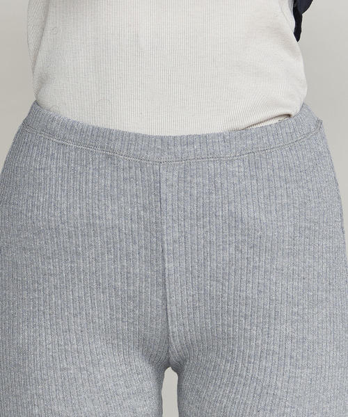BEAUTY&YOUTH UNITED ARROWS（ビューティーアンドユースユナイテッドアローズ）の「BY コットンリブスリットパンツ о（その他パンツ・レディース・オフホワイト/グレー/ブラック・FREE）」の6枚目の写真