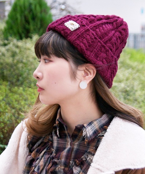 Ruben�i���[�x���j�́uNEW WOOL ���b�y���j�b�g�X�^���b�`�i�j�b�g�L���b�v/�r�[�j�[�j�v�b���C��