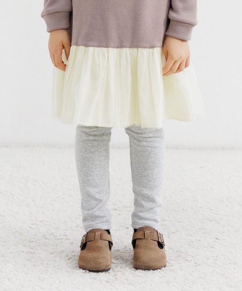 Bee des Bee（ビーデスビー）の「裏起毛 無地レギンスパンツ（レギンス/スパッツ・キッズ・カーキ/ラベンダー/ブルーグレー/グレー/ワイン/チャコール/ブラック/ネイビー/ライトピンク/ダークグリーン/アイボリー/マスタード/ミント/サンドベージュ/ライトブルー/パープル系その他/テラコッタ/ベビーピンク/ライトブラック/グレイッシュベージュ/ダークブラウン/ネイビー系/パープル系その他2/ブラウン/ベージュ/ライトグレー/セージグリーン/ピンク系その他/ピンク/グリーン系その他/チャコールアッシュ/ホワイト/パープル系その他4/パープル系その他3/ネイビー系1/ブルー/チャコールグレー/ピンク系その他2/イエロー/カーキブラウン/ピンク系その他3/グリーン/ベージュ系その他/ピンク系/モカ/グリーン系/ブルー系/杢グレー/アッシュグレー/ピンク系1/ブルー系1/ライトパープル・120cm/90cm/110cm/130cm/100cm/140cm/150cm）」の11枚目の写真