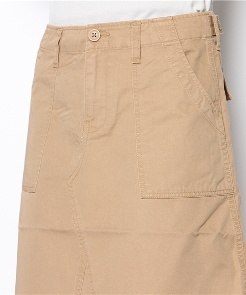 coen（コーエン）の「チノベイカースカート（スカート・レディース・オリーブ/ベージュ・LARGE/MEDIUM）」の5枚目の写真