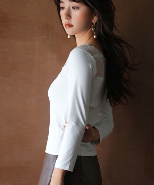 SAISON DE PAPILLON（セゾンドパピヨン）の「レースインナートップス（キャミソール・レディース・ホワイト/ブラック/ブルー/ホワイト系その他/ブラック系その他/モカ/ベージュ系その他・フリー）」の17枚目の写真