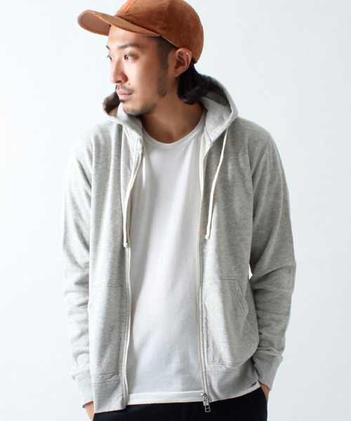 BEAMS（ビームス）の「□BEAMS / スタンダード ZIPパーカ（パーカー・メンズ・グレー/ネイビー・SMALL/MEDIUM/LARGE/X-LARGE）」の2枚目の写真