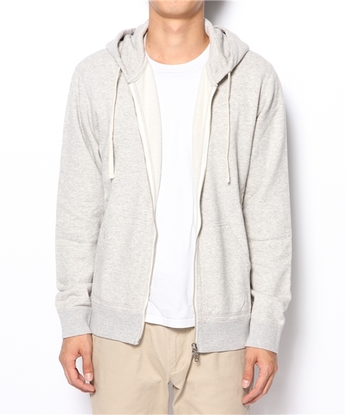 BEAMS（ビームス）の「□BEAMS / スタンダード ZIPパーカ（パーカー・メンズ・グレー/ネイビー・SMALL/MEDIUM/LARGE/X-LARGE）」の5枚目の写真