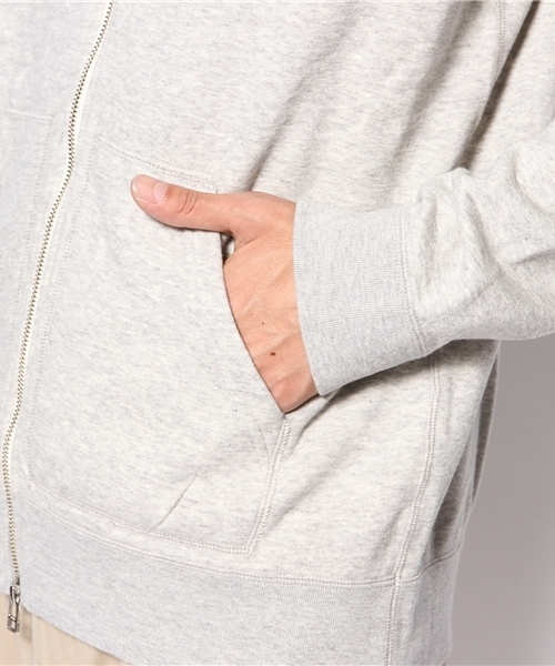 BEAMS（ビームス）の「□BEAMS / スタンダード ZIPパーカ（パーカー・メンズ・グレー/ネイビー・SMALL/MEDIUM/LARGE/X-LARGE）」の7枚目の写真