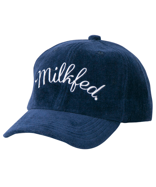 MILKFED.(ミルクフェド)の「PILE GIRLY CAP (キャップ/パイル地/パステルカラー/ロゴ)(キャップ・レディース・ライトグリーン/ネイビー/ピンク・ONESIZE)」の2枚目の写真