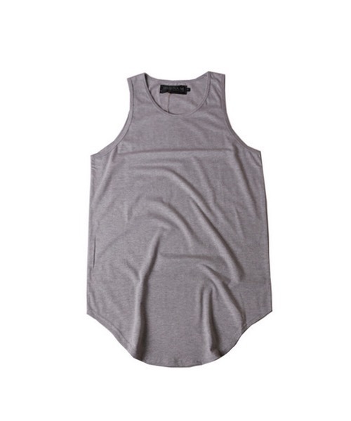 WESTBOY(ウエストボーイ)の「【WB ORIGINALS】Long length tank top(タンクトップ・メンズ・ホワイト/グレー/ブラック×ホワイト/Black・FREE)」の4枚目の写真