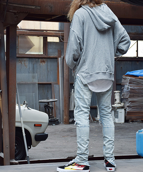 WESTBOY(ウエストボーイ)の「【WB ORIGINALS】Long length tank top(タンクトップ・メンズ・ホワイト/グレー/ブラック×ホワイト/Black・FREE)」の10枚目の写真