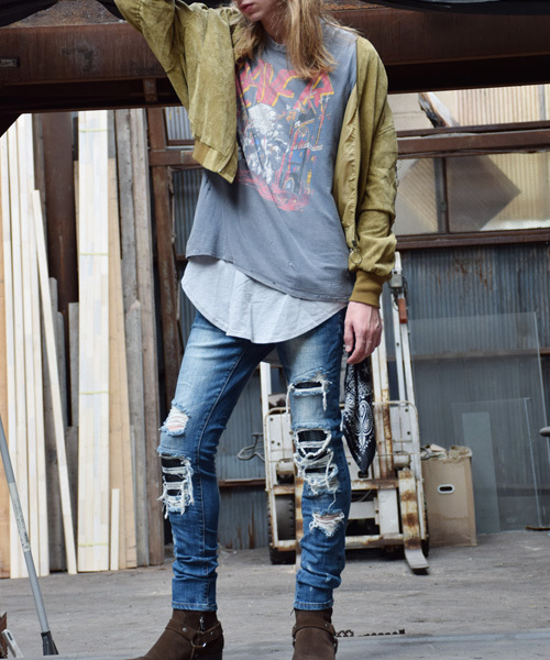 WESTBOY(ウエストボーイ)の「【WB ORIGINALS】Long length tank top(タンクトップ・メンズ・ホワイト/グレー/ブラック×ホワイト/Black・FREE)」の13枚目の写真