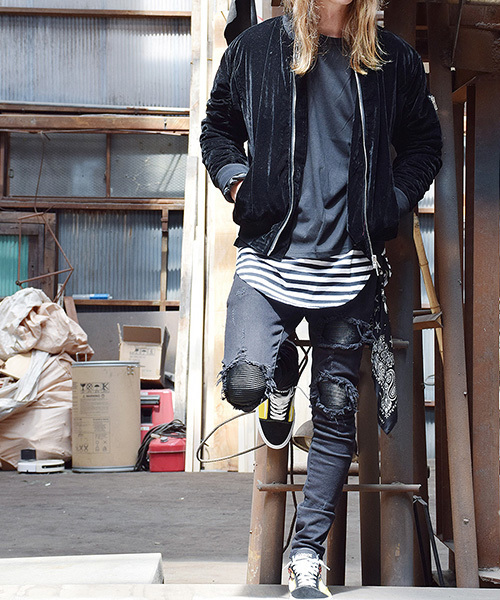 WESTBOY(ウエストボーイ)の「【WB ORIGINALS】Long length tank top(タンクトップ・メンズ・ホワイト/グレー/ブラック×ホワイト/Black・FREE)」の19枚目の写真