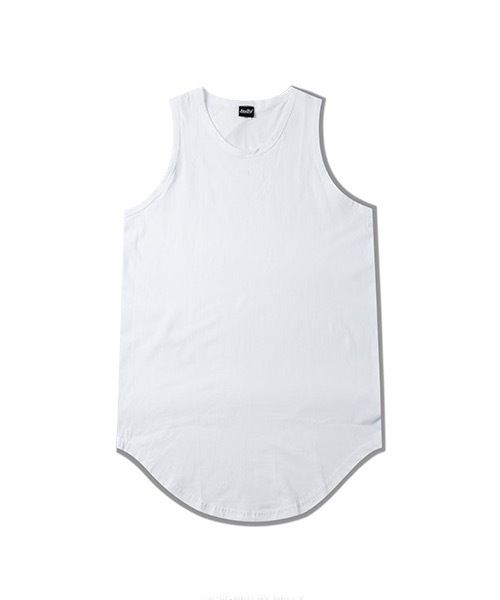 WESTBOY(ウエストボーイ)の「【WB ORIGINALS】Long length tank top(タンクトップ・メンズ・ホワイト/グレー/ブラック×ホワイト/Black・FREE)」の5枚目の写真