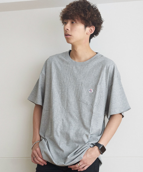 JEMORGAN(ジェーイーモーガン)の「JEMORGAN / 天竺ロゴワッペン半袖ポケT(Tシャツ/カットソー・メンズ・ホワイト/ブラック/ネイビー/グレー/レッド/マスタード・S/M/L/XL)」の3枚目の写真