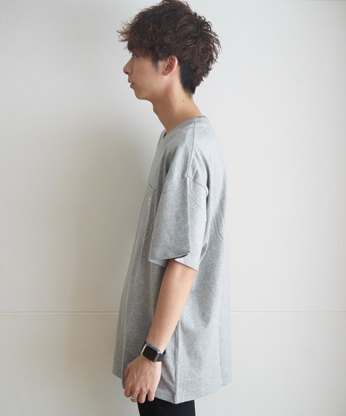 JEMORGAN(ジェーイーモーガン)の「JEMORGAN / 天竺ロゴワッペン半袖ポケT(Tシャツ/カットソー・メンズ・ホワイト/ブラック/ネイビー/グレー/レッド/マスタード・S/M/L/XL)」の19枚目の写真