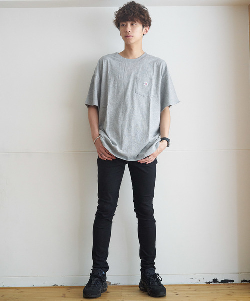 JEMORGAN(ジェーイーモーガン)の「JEMORGAN / 天竺ロゴワッペン半袖ポケT(Tシャツ/カットソー・メンズ・ホワイト/ブラック/ネイビー/グレー/レッド/マスタード・S/M/L/XL)」の14枚目の写真