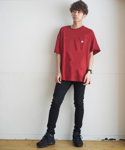 JEMORGAN(ジェーイーモーガン)の「JEMORGAN / 天竺ロゴワッペン半袖ポケT(Tシャツ/カットソー・メンズ・ホワイト/ブラック/ネイビー/グレー/レッド/マスタード・S/M/L/XL)」の18枚目の写真