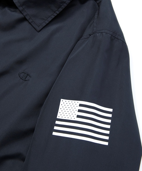 MONKEY TIME（モンキータイム）の「＜MT×Champion＞∴ COACH JKT/ブルゾン（ナイロンジャケット・メンズ・ネイビー/ブラック・X-LARGE/LARGE/MEDIUM）」の7枚目の写真