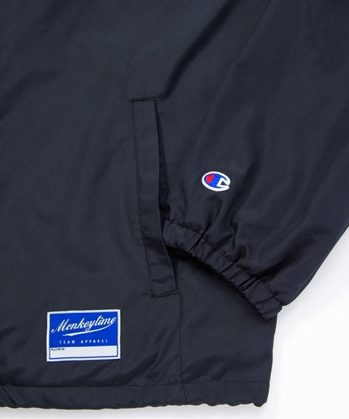 MONKEY TIME（モンキータイム）の「＜MT×Champion＞∴ COACH JKT/ブルゾン（ナイロンジャケット・メンズ・ネイビー/ブラック・X-LARGE/LARGE/MEDIUM）」の8枚目の写真