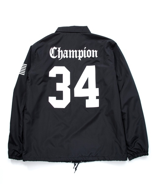 MONKEY TIME（モンキータイム）の「＜MT×Champion＞∴ COACH JKT/ブルゾン（ナイロンジャケット・メンズ・ネイビー/ブラック・X-LARGE/LARGE/MEDIUM）」の9枚目の写真