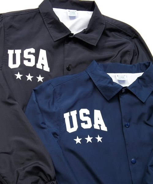 MONKEY TIME（モンキータイム）の「＜MT×Champion＞∴ COACH JKT/ブルゾン（ナイロンジャケット・メンズ・ネイビー/ブラック・X-LARGE/LARGE/MEDIUM）」の20枚目の写真