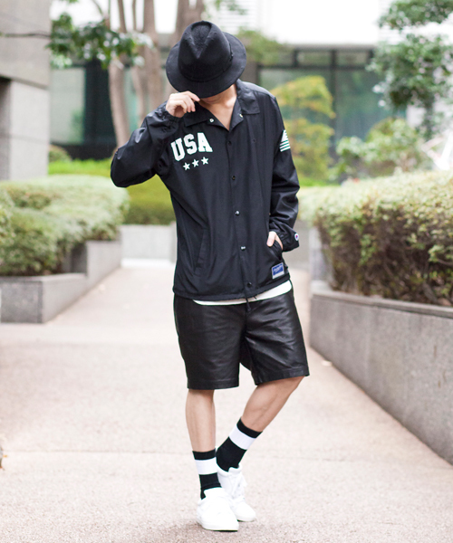 MONKEY TIME（モンキータイム）の「＜MT×Champion＞∴ COACH JKT/ブルゾン（ナイロンジャケット・メンズ・ネイビー/ブラック・X-LARGE/LARGE/MEDIUM）」の15枚目の写真