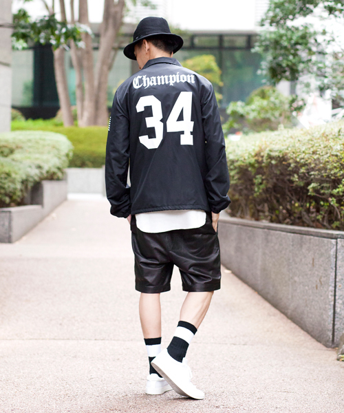 MONKEY TIME（モンキータイム）の「＜MT×Champion＞∴ COACH JKT/ブルゾン（ナイロンジャケット・メンズ・ネイビー/ブラック・X-LARGE/LARGE/MEDIUM）」の16枚目の写真